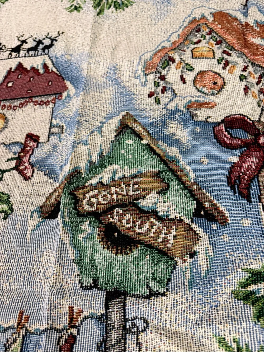 There’s Snow Place Like Home 50” X 60” Winter Themed Tapestry Throw